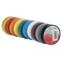 Ruban électrique Vinyle 3M™ Temflex™ 165, Multicouleurs, 15 Mm X 10 M