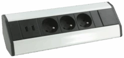 Bloc De Prises D’Angle 3 Prises 2P+T Avec 2 Ports USB Arlux