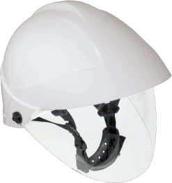 Casque Avec écran Facial Intégré / Mentonnière Blanc - Catu
