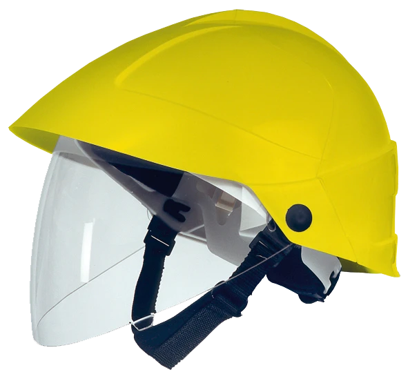 Casque Avec écran Facial Intégré Jaune - Catu 3 Casque Avec écran Facial Intégré Jaune - Catu