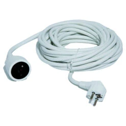 Prolongateur Rallonge Domestique Generix - 1 Sortie - 2P+T - 5m HO5VVF 3G1,5 - 250V - 16A - 3680W - IP20 - Blanc
