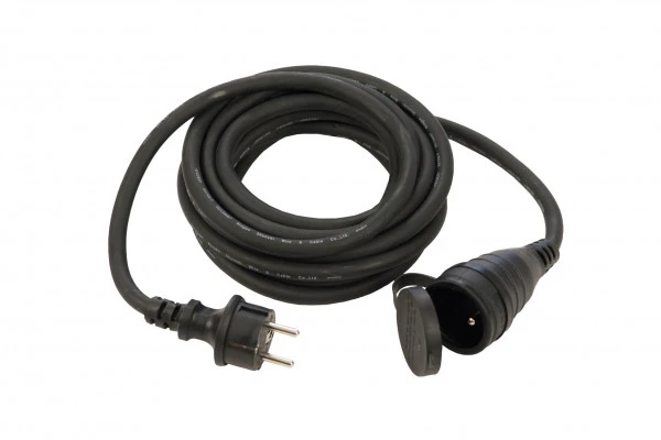 Prolongateur Professionnel Generix - 1 Sortie - 2P+T - 10m HO7RNF 3G1,5 - 250V - 16A - 3680W - IP44 - Noir 3 Prolongateur Professionnel Generix - 1 Sortie - 2P+T - 10m HO7RNF 3G1,5 - 250V - 16A - 3680W - IP44 - Noir