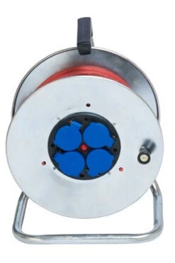 Enrouleur électrique Métallique 4 Prises - 25m De Câble HO7RNF 3G2,5