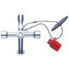 Clé En Croix Pour Coffret De Distribution Klauke - Avec Chaînette, Adaptateur Et Embout Interchangeable 1/4" -Outils Pour La Maison klauke klakl500 867599 product image d large